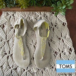 Toms | Yellow Playa Sandals • HOST PICK